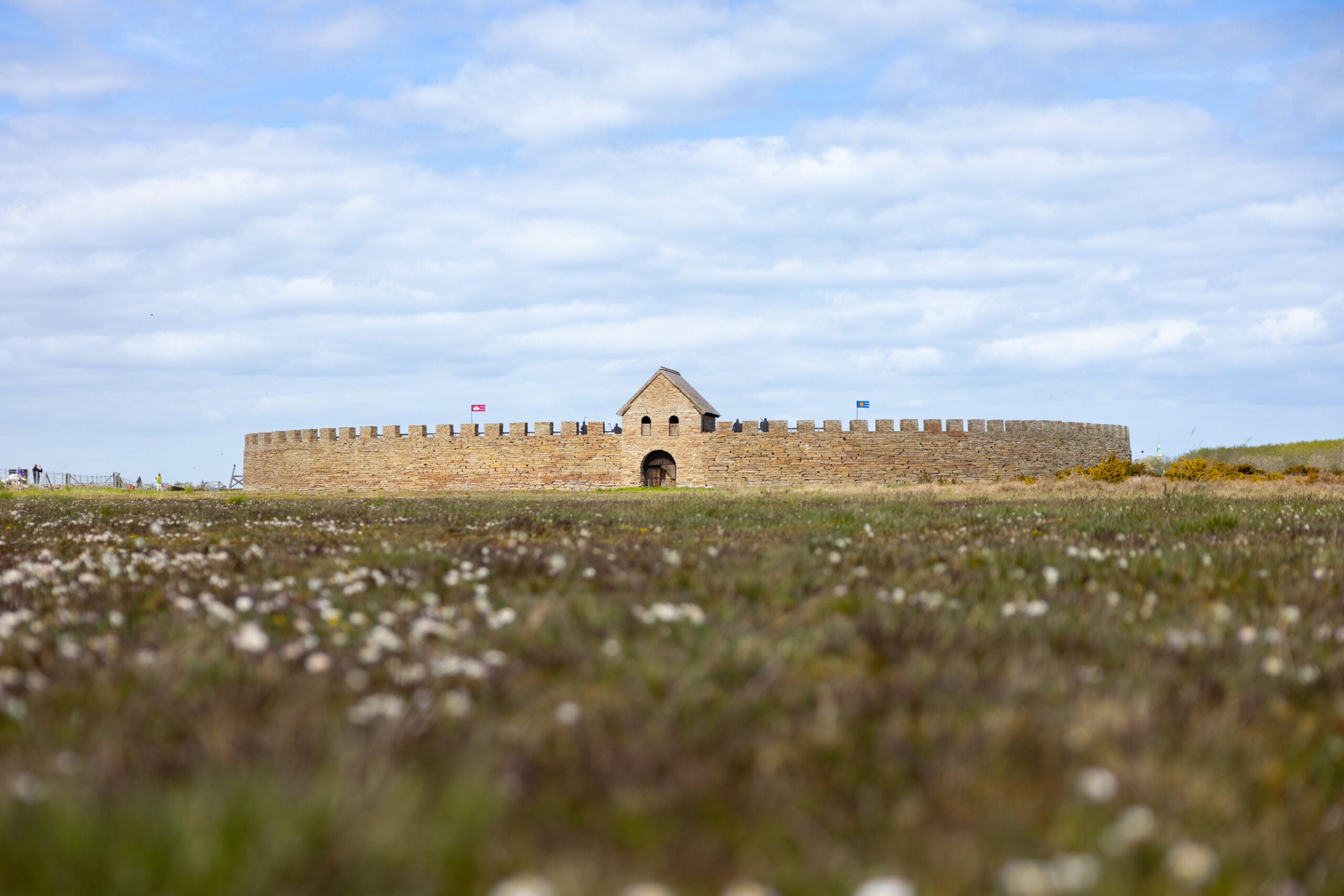 En karg alvarsmark leder fram till en borg.